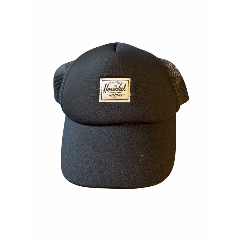 Herschel Supply Co Black Mesh Trucker Hat Youth Adjustable Snapback Cap